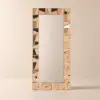800mm x 1600mm Oversized Glam Rectangle Full Length Floor Mirror with Amber Glass Frame