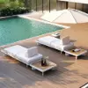 5-Piece Outdoor Aluminium Modular Sectional Set with Coffee Tables for 6 in White