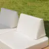 5-Piece Outdoor Aluminium Modular Sectional Set with Coffee Tables for 6 in White