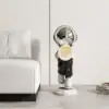 28.8" Astronaut Floor Sculpture Figurine Ornament Art Decor with Ball Lamp USB Charging – AUD-H0729
