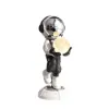 28.8" Astronaut Floor Sculpture Figurine Ornament Art Decor with Ball Lamp USB Charging – AUD-H0729