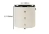 Leather 3-Drawer Smart Bedside Table with Light & Speaker