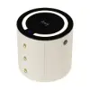 Leather 3-Drawer Smart Bedside Table with Light & Speaker