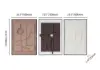 3 Pieces Japandi 3D Wall Art Painting Hanging Wall Decor Set with Black Rectangle Frame
