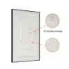 3 Pieces Japandi 3D Wall Art Painting Hanging Wall Decor Set with Black Rectangle Frame