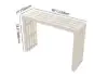 1220mm Modern White Waterfall Console Table Narrow Wooden Entryway Table