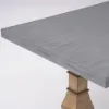 1800mm Rustic Rectangle Concrete Grey Dining Table for 8-Person Solid Wood Pedestal Base