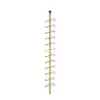 Industrial Gold Floor Wine Rack Metal 4 Piece 48-Bottle Vertical Tall Wine Rack