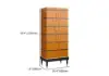 Rustic Burlwood Bar Cabinet with Glass&Bottle Holder Home Bar Cabinet