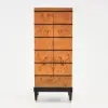 Rustic Burlwood Bar Cabinet with Glass&Bottle Holder Home Bar Cabinet