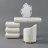 Humply White Leather Make-up Vanity Set with Mirror