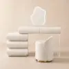 Humply White Leather Make-up Vanity Set with Mirror