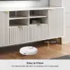 Picture of 2900mm Fluted Wood Storage 4-Piece Entertainment Center with Bookshelf White TV Stand