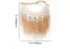 Large Handmade Boho Woven Raffia Wood Tapestry Natural Cotton Macrame Wall Hanging