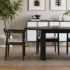 Fluve 160 - 200 cm Extendable Oval Black Dining Table, Seats 4-6