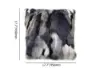 Modern Blue and Grey Faux Fur Throw Pillowcase Black velvet Throw Pillow Cover