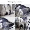 Modern Blue and Grey Faux Fur Throw Pillowcase Black velvet Throw Pillow Cover