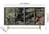 1800mm Modern Painted Sideboard Buffet with Glass Doors and Shelves