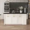 1830mm Kitchen Islands Black & White Modern with Storage Kitchen Cabinet