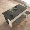 1830mm Kitchen Islands Black & White Modern with Storage Kitchen Cabinet