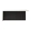 Modern 180 cm Wood Kitchen Island with Storage, White & Black