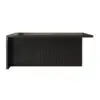 183 cm Kitchen Islands Marble Veneered Top Black Modern with Storage Kitchen Cabinet