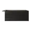 183 cm Kitchen Islands Marble Veneered Top Black Modern with Storage Kitchen Cabinet