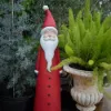 730mm Outdoor Santa Claus Statue Garden Resin Christmas Decor Standing Figurine in Red