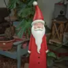 730mm Outdoor Santa Claus Statue Garden Resin Christmas Decor Standing Figurine in Red