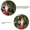 730mm Outdoor Santa Claus Statue Garden Resin Christmas Decor Standing Figurine in Red