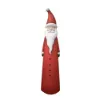 730mm Outdoor Santa Claus Statue Garden Resin Christmas Decor Standing Figurine in Red