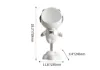 Astronaut Resin Figurine Gold Floating Side Table with Storage – White