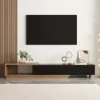 Quoint 180 - 255 cm Extendable TV Unit with 3 Drawers – 40cm – Stand Retracted Media – AUD-H0776