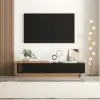 Quoint 180 - 255 cm Extendable TV Unit with 3 Drawers – 40cm – Stand Retracted Media – AUD-H0776