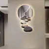 31.5" LED Acrylic Modern Abstract Stone Corridor Wall Art Decor Living Room Bedroom