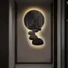 31.5" LED Acrylic Modern Abstract Stone Corridor Wall Art Decor Living Room Bedroom