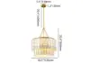 Coastal 5-Light Capiz Shell 2 Tiered Faceted Chandelier Pendant Light in Gold & White
