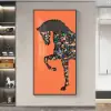 1000mm Rectangle Horse Building Blocks Wall Art Decor with Aluminum Frame Living Room