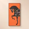 1000mm Rectangle Horse Building Blocks Wall Art Decor with Aluminum Frame Living Room