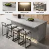 Japandi 183 cm Grey Kitchen Island with Storage & LED Lighting