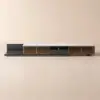 200 - 280 cm Extendable TV Stand with LED Light, Tempered Glass Door Cabinets & Drawer – Sintered Stone