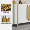 Aurea 160 cm White Wood Sideboard Buffet Cabinet with 2 Doors 2 Shelves