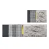 2 Pieces Modern Geometric Gradient Gold Washable Kitchen Runner Mats Non-slip Rug Set