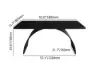 Industrial 180 cm Rectangular Black Wood Desk with Metal Base
