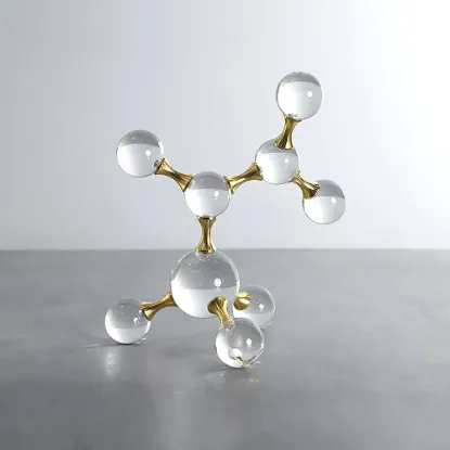 250mm Modern Crystal Ball Bubble Sculpture Decor Art 3D Molecular Ornament Living Room
