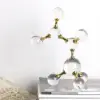 250mm Modern Crystal Ball Bubble Sculpture Decor Art 3D Molecular Ornament Living Room