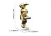 Astronaut Resin Figurine Gold Side Table with Tray Top