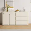 1505mm Modern Off White Sideboard Buffet with Storage Credenza Arch Door