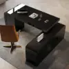 Chicent Modern Black L-shaped Executive Desk with Ample Storage Right Hand (1800mm)