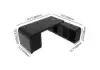 Chicent Modern Black L-shaped Executive Desk with Ample Storage Right Hand (1800mm)